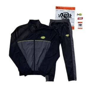 Conjuntos SYNA WORLD CORTAVIENTO "Negro/Amarillo" + BOLSA Y STICKERS