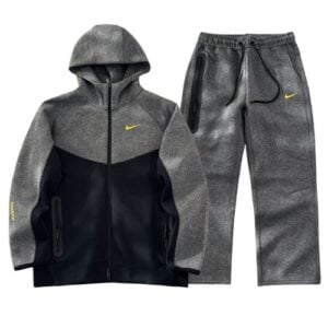 Conjunto NIKE TECH x NOCTA "Gris Oscuro/Negro" Algodón Real
