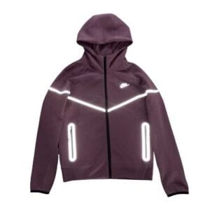 Poleron NIKE TECH 2025 "REFLECTANTE" Algodón Premium Morado