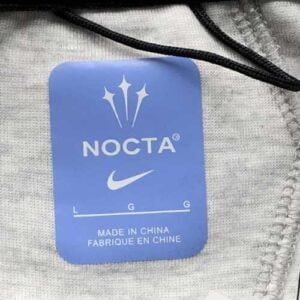 POLERON NIKE TECH x NOCTA «Gris/Negro» Algodón Real - Imagen 4