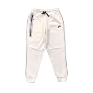 Pantalon Buzo NIKE TECH 2025 "REFLECTANTE" Algodón Premium Gris/Blanco