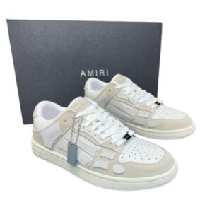 AMIRI Skel Top Low "Beige/Blanco" + CAJA