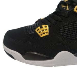 Air Jordan Retro 4 "Royalty Black Gold" Negro Dorado - Imagen 3