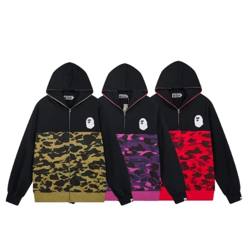 Polerones BAPE "Camuflados" Estilo Urbano ALGODON ALTA CALIDAD