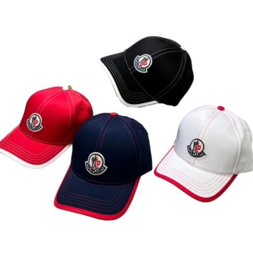 Gorra MONCLER "Negro, Blanco, Rojo, Azul" Calidad Premium.