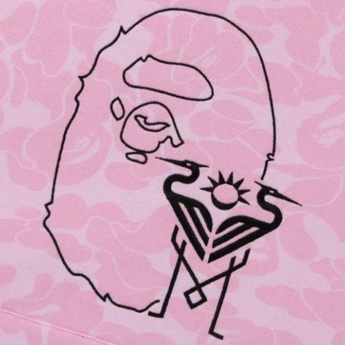 Alternative view of Polerones BAPE SHARK x Inter Miami Algodón "Logo" ALGODON ALTA CALIDAD