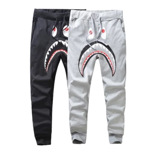 Pantalón Buzo BAPE "NEGRO/GRIS" Algodón ALTA CALIDAD