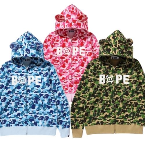 Polerón BAPE Shark "OREJAS" 3 Colores - Algodón Alta Calidad