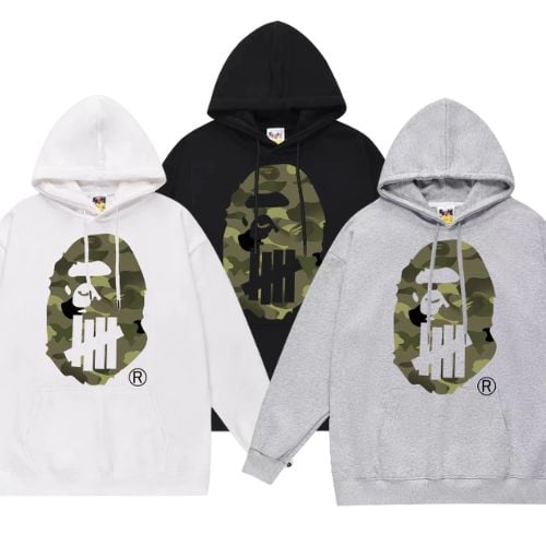 Polerón BAPE "NEGRO/BLANCO/GRIS" Algodón ALTA CALIDAD
