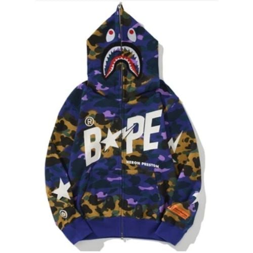 POLERON BAPE SHARK "STAR" ALGODON ALTA CALIDAD