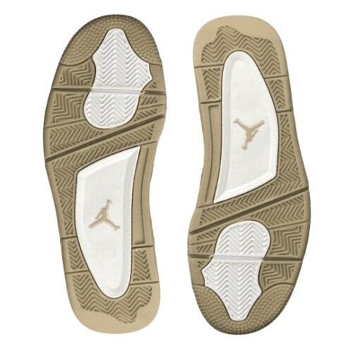 JORDAN RETRO 4 x LV LOUS VUITTON "White Beige Blancas Beige" - Imagen 3