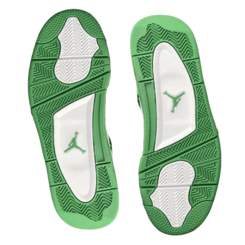 JORDAN RETRO 4 x LV LOUS VUITTON "White Green Blancas Verde" - Imagen 3