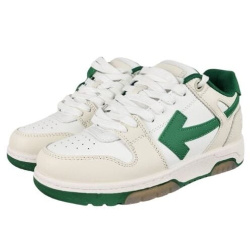 OFF-WHITE Out of Office "Beige Green White" - "Beige Verde Blanco"