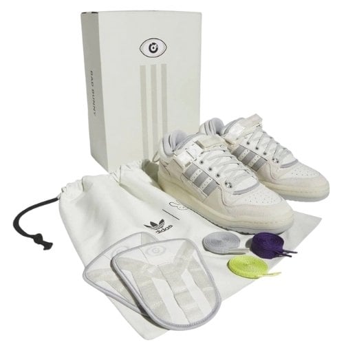 Zapatillas Adidas Forum x BAD BUNNY Buckle Low "Blancas"