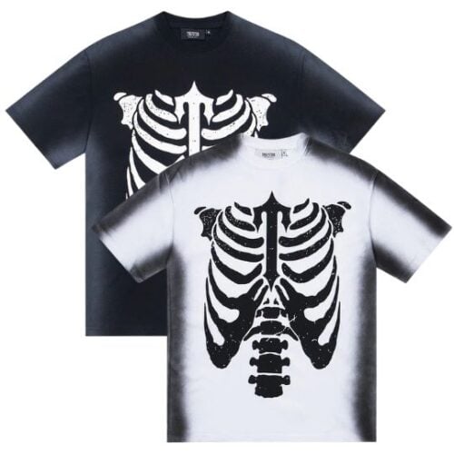 Polera TRAPSTAR Manga Corta "Blanca/Negra" - "White/Black"