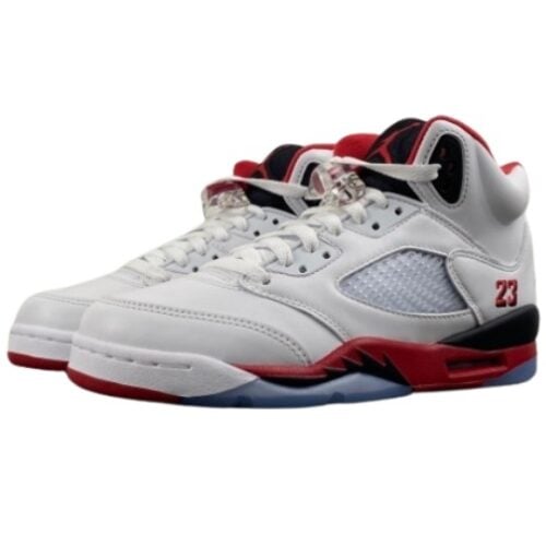 AIR JORDAN RETRO 5 Fire Red "Black Tongue"