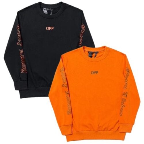 Poleron OFF-WHITE X VLONE Sweatshirt "Negro/Naranjo"