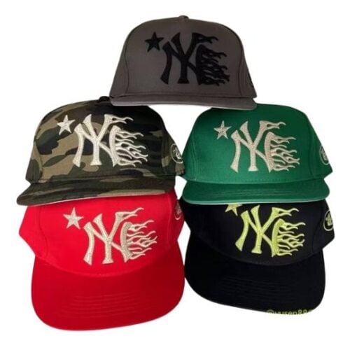 GORRAS HELLSTAR NY "Gris/Camuflaje/Verde/Rojo/Negro" CALIDAD ALTA