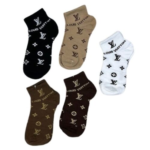 Pack 5 pares Calcetines LOUIS VUITTON L/V «Algodón» PREMIUM - Imagen 2