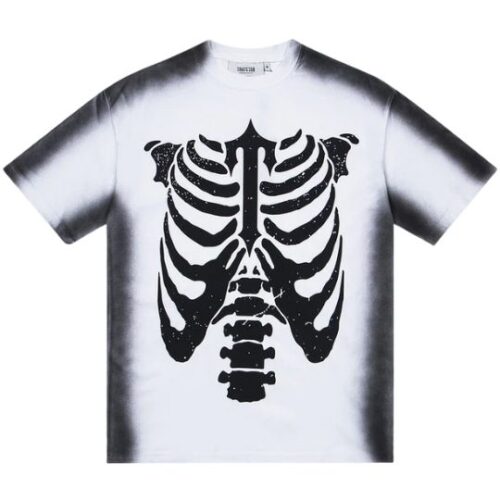Polera TRAPSTAR Manga Corta "Blanca/Negra" - "White/Black" - Imagen 2