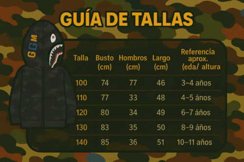 Polera BAPE Algodón | Niños Niñas 3 a 11 Años - Imagen 4