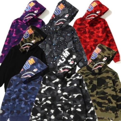 Polerón BAPE Algodón Bordados | Niños Niñas 3 a 11 Años