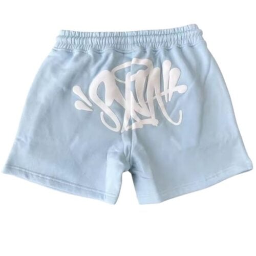 Shorts SYNA WORLD mujer "Celeste" ALGODÓN + BOLSA y STICKERS.