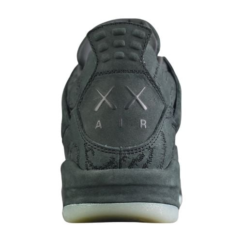Alternative view of Air Jordan Retro 4 "Kaws Black" Negro