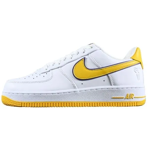Kobe Bryant x Air Force 1 Low "Lakers Home" Blanco Amarillo
