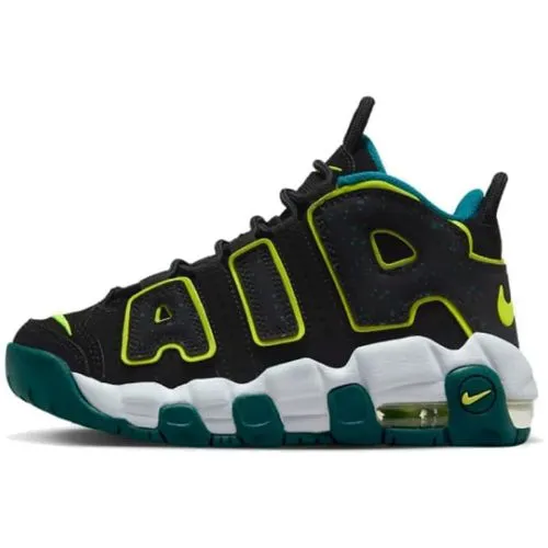 Nike Air More Uptempo Low "Geode Cian Black Teal Clear Jade Volt" Negro Verde