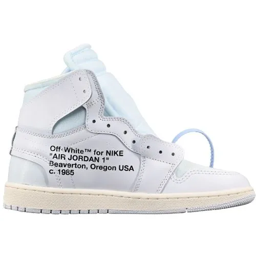 Alternative view of Air Jordan Retro 1 OFF WHITE "White the ten" Blanco