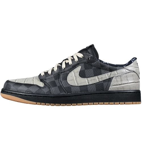 Air Jordan Retro 1 LV Low "Crocodile Shadow" Louis Vuitton