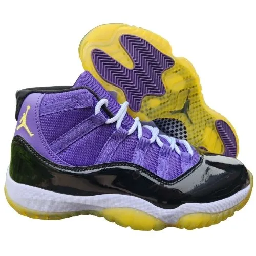 Air Jordan Retro 11 "Purple Yellow" Lakers