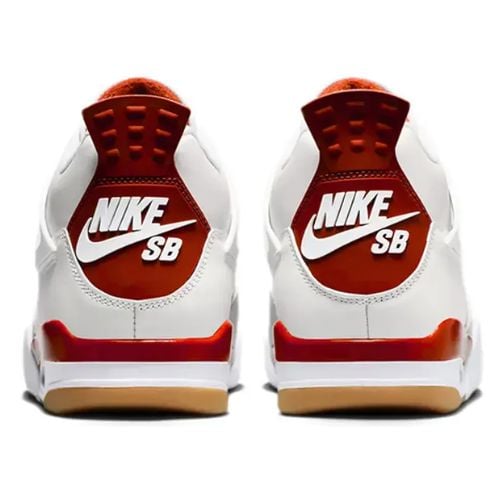 Alternative view of Air Jordan Retro 4 SB "Versity Red" Roja Blanca Skate