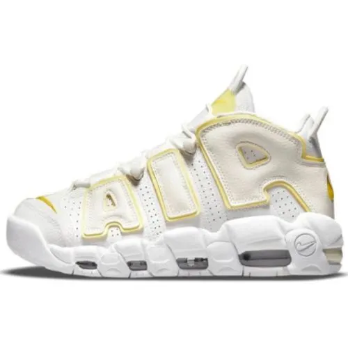 Nike Air More UPTEMPO "Light Citron" Blanco Amarillo