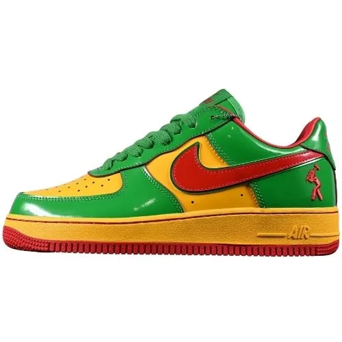 Lil Yachty x Air Force 1 Low "Concrete Boys - Lucky Green" Verde Amarillo Rojo