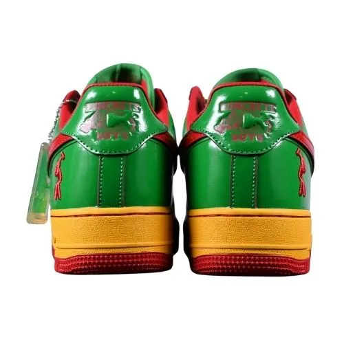 Alternative view of Lil Yachty x Air Force 1 Low "Concrete Boys - Lucky Green" Verde Amarillo Rojo