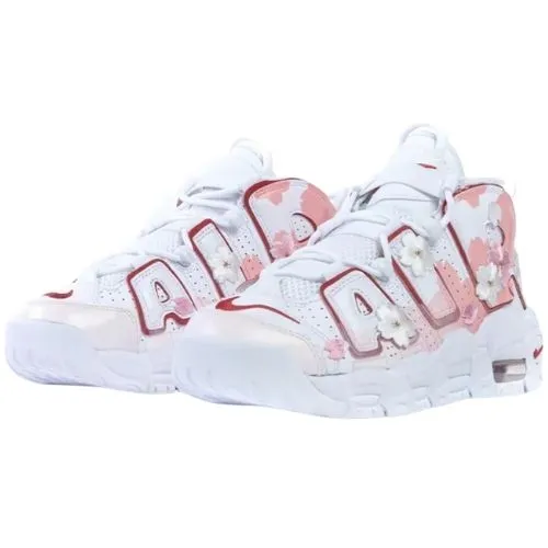 Alternative view of Nike Air More UPTEMPO "Cherry Blossom Powder" Rosa