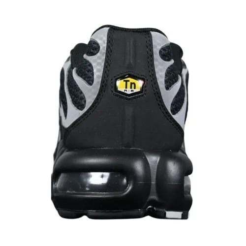 Alternative view of Nike Air Max Plus TN "Black Metallic Silver" Black White Negro Blanco