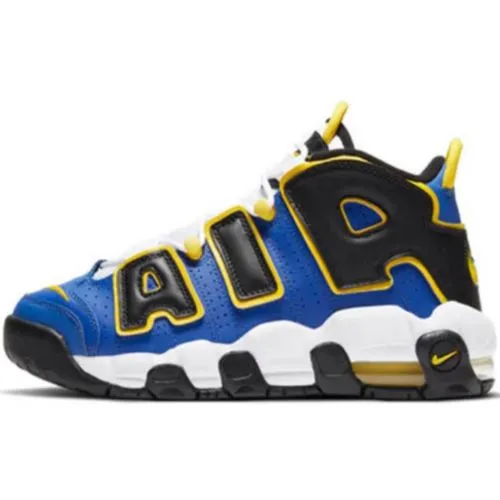 Nike Air More UPTEMPO "Peace, Love & Basketball" Azul Amarillo Negro