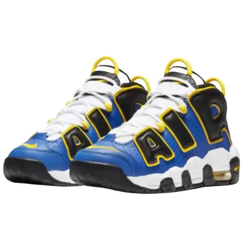 Alternative view of Nike Air More UPTEMPO "Peace, Love & Basketball" Azul Amarillo Negro