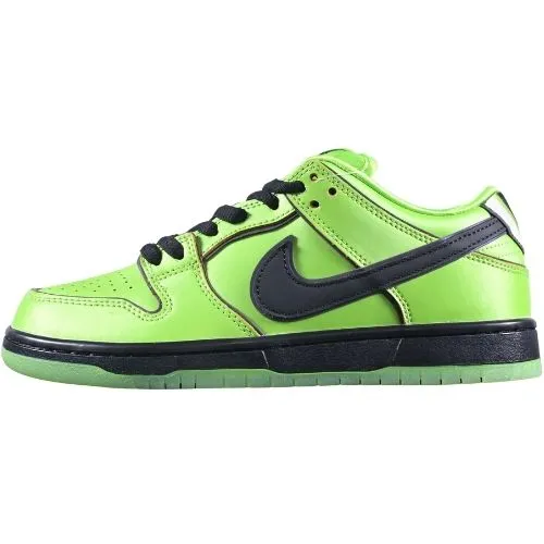 The Powerpuff Girls x Nike Dunk Low Pro SB QS“Buttercup Verde” Niñas Superpoderosas