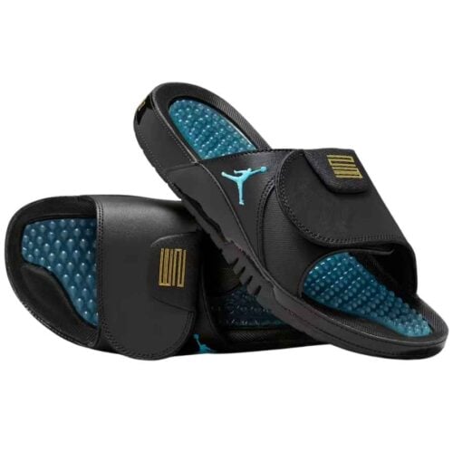 Sandalias Chalas NIKE JORDAN - "Negro/Celeste" + CAJA