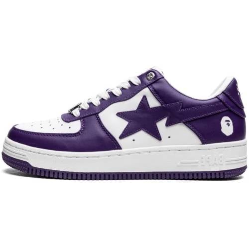 A Bathing Ape BAPE STA #4 M1"Purple Patent Leather" morado confeccionados Cuero Charol