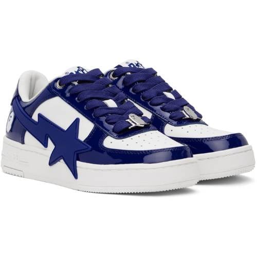 Alternative view of A Bathing Ape Bape Sta OS #3 M2 "Charol Azul Marino y Blanco"
