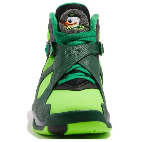 Alternative view of Jordan Retro 8 "PE Oregon Ducks Gorge Green" Verde