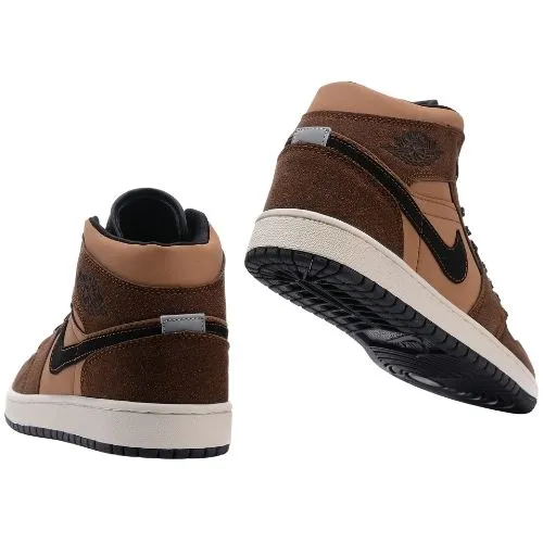Alternative view of Nike Air Jordan 1 Retro ”Dark Chocolate” Cafe