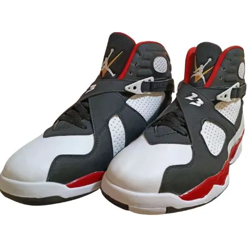 Alternative view of Jordan Retro 8 "Paprika" Negro Blanco Rojo