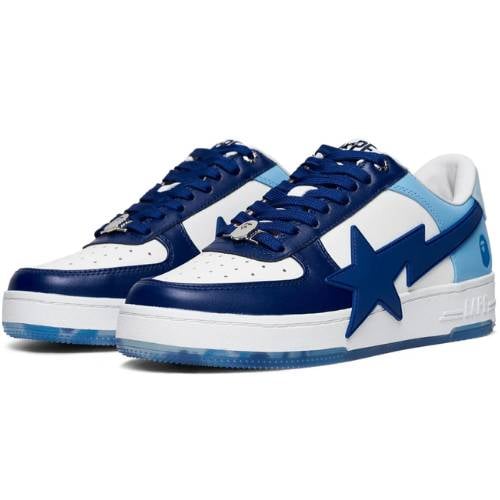 Alternative view of A Bathing Ape Bape Sta OS "Blanco y Azul" "Piel De Becerro"