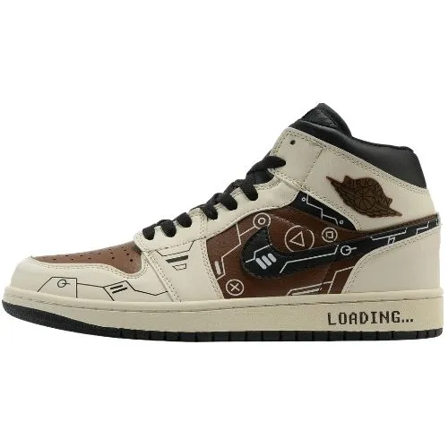 Nike Air Jordan 1 Retro "Game PS5 Vibe Beige Mocha Black" Cafe